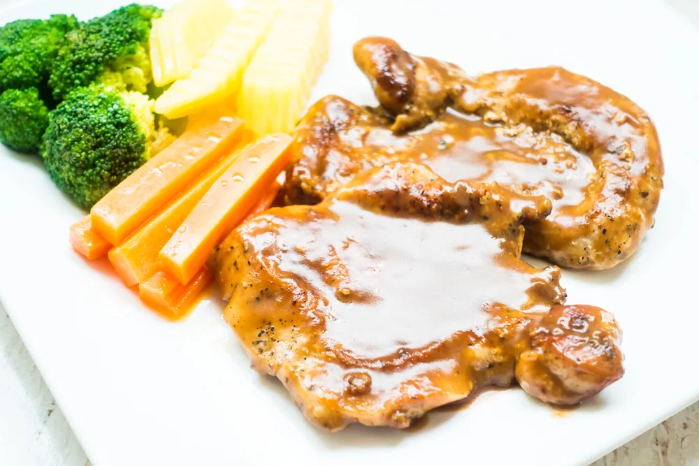 Grilled pork steak — Stock Photo, Image