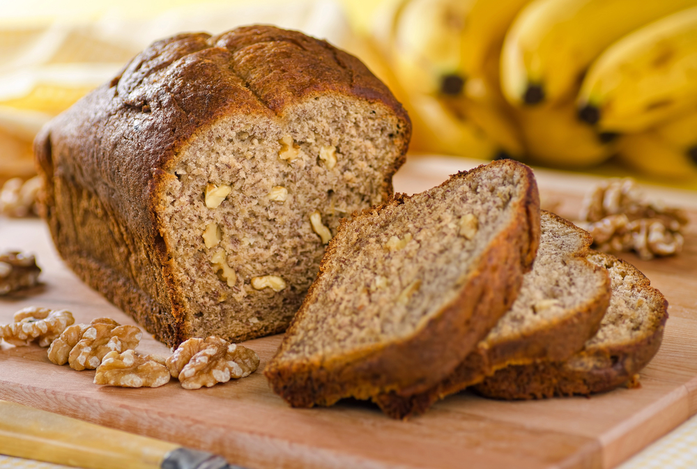 Bananan Nut Loaf — Stock Photo, Image