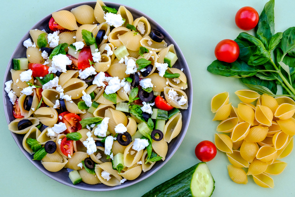 Mediterranean Style Greek Pasta Salad — Photo