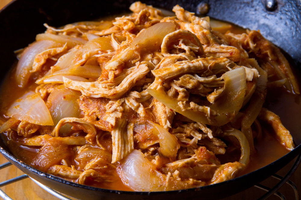 Authentic mexican chicken tinga — Photo
