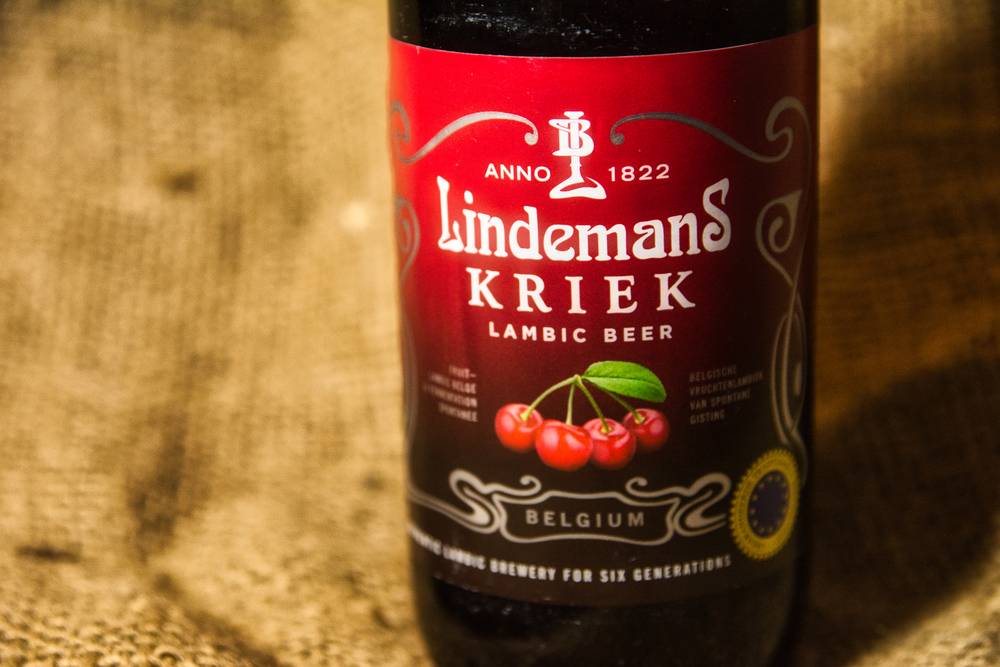 Antwerp Belgium December 2020 Illustrative Editorial Lindemans Kriek Belgian Speciality — Stock Photo, Image