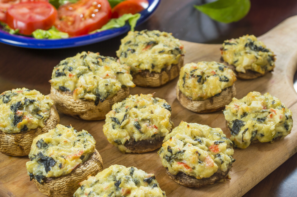 Stuffed mushrooms — Stock Photo, Image