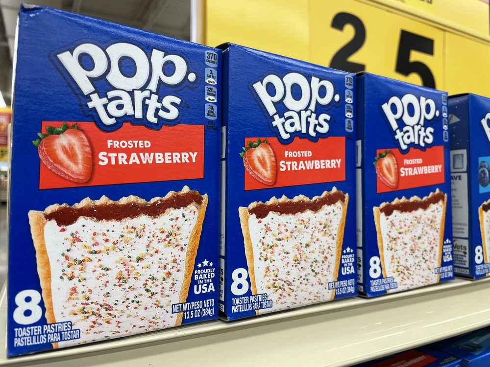 Grovetown Usa Grocery Store Pop Tarts Frosted Strawberry Shelf — Stock Photo, Image