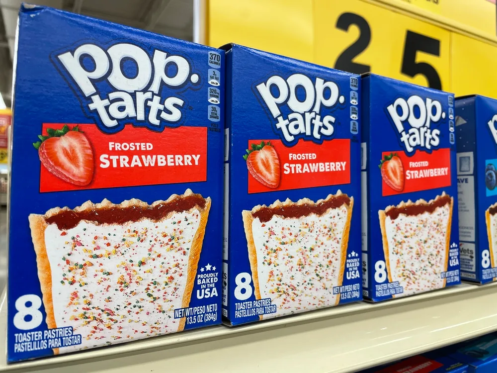 Grovetown Usa Grocery Store Pop Tarts Frosted Strawberry Shelf — Stock Photo, Image