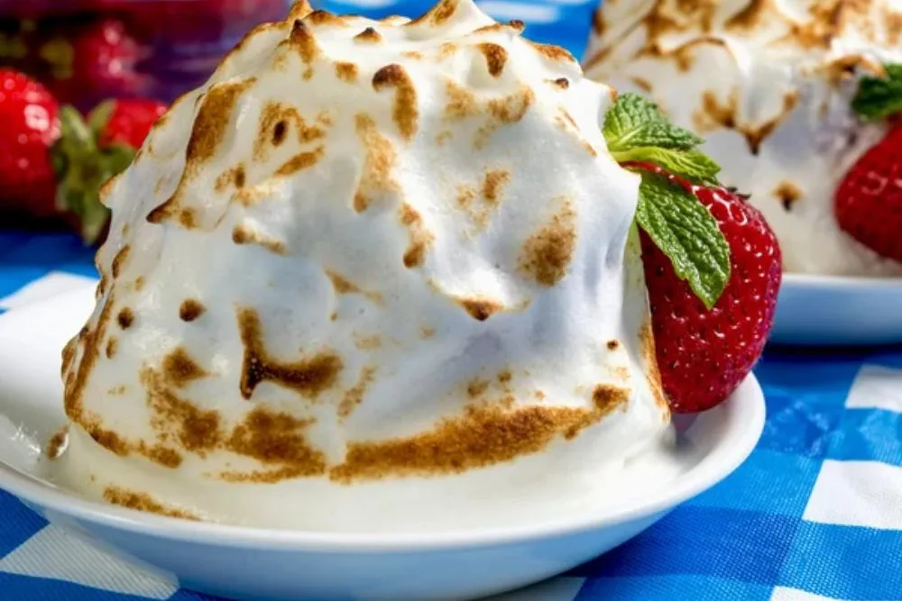Baked alaska — Stock Photo, Image