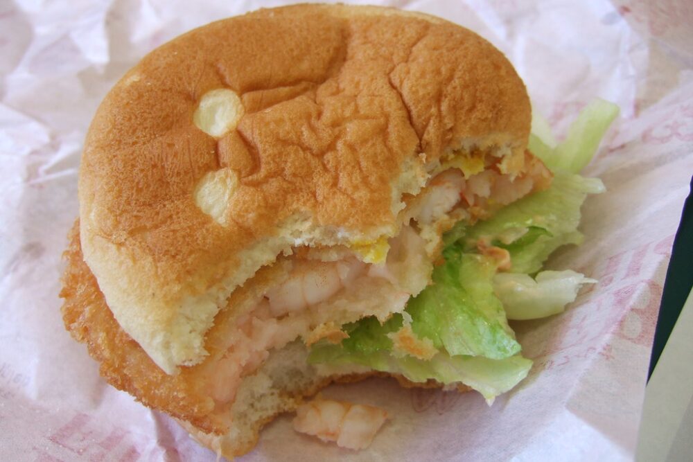 Ebi (shrimp) burger at McDonalds in Japan | by CharleyMarley