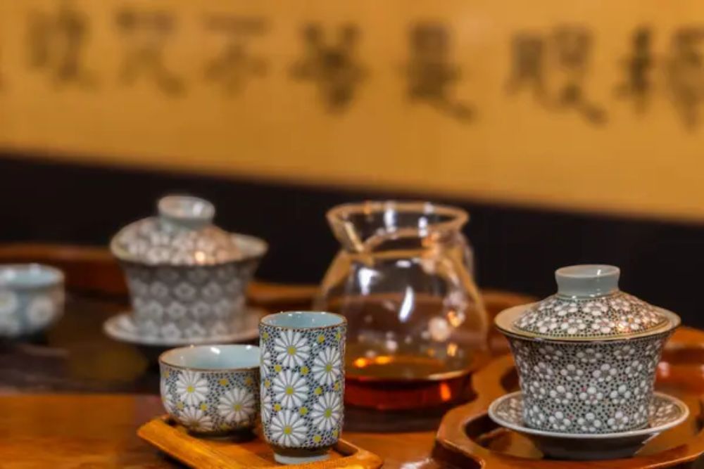 Traditional chinese tea ceremony utensils (Gongfu Tea) — Photo