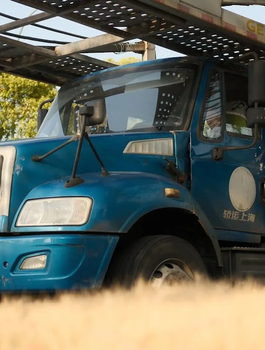 A car hauler used when ordering a car shipping company to move your car long distances