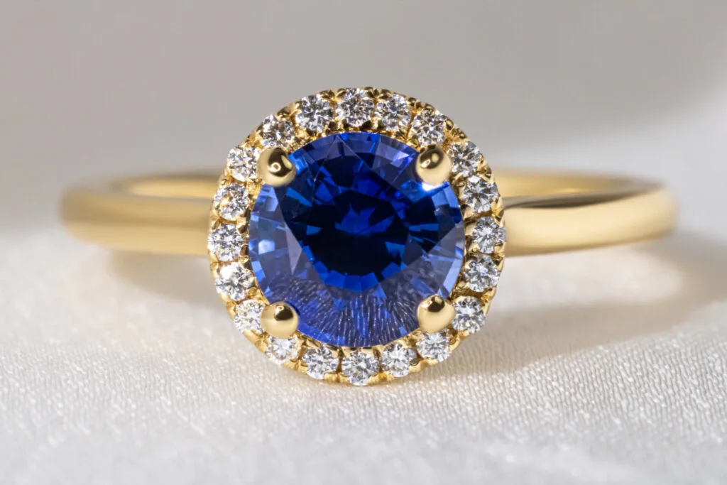 A blue diamond wedding ring with gold band is a beautiful addition to a wedding outfit. Finding your dream wedding accessories can be easy with these tips.