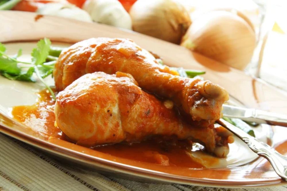 Baked salsa chicken — Photo