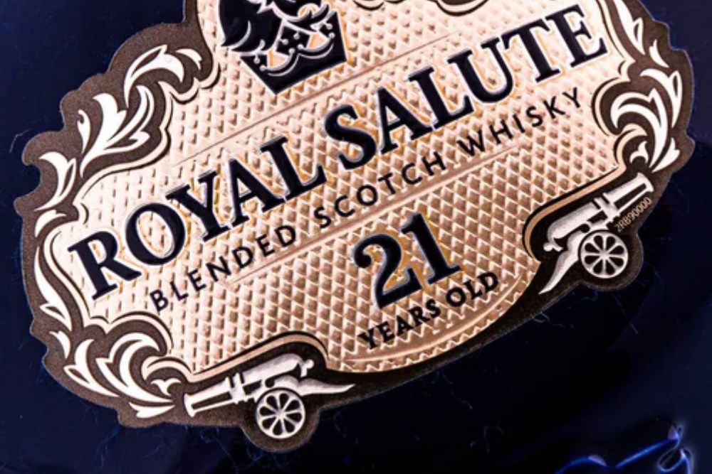 BRATISLAVA, SLOVAKIA - august 31, 2016, bottle of CHIVAS REGAL ROYAL SALUTE twentyone years old blended scotch whisky — Photo by isvadby@gmail.com