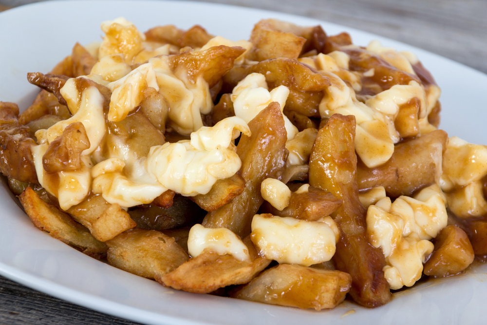 Poutine Quebec Meal French Fries Gravy Cheese Curds — Stock Photo, Image