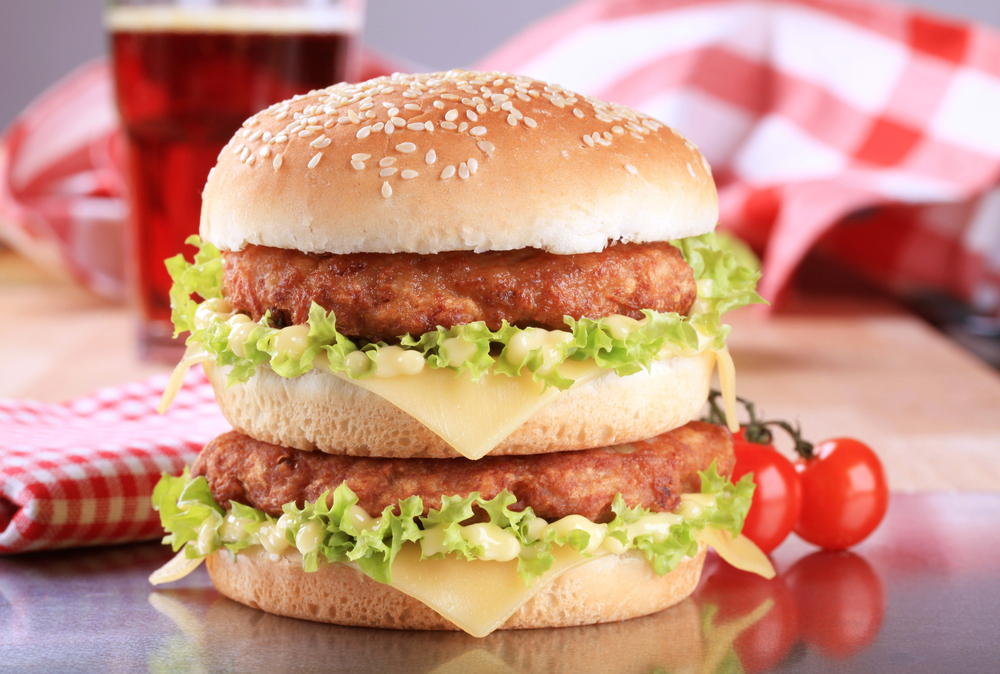Double cheeseburger — Stock Photo, Image