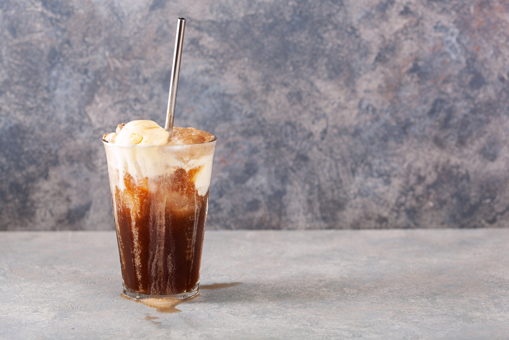American Ice Cream Float Soft Drink — Stock Photo, Image