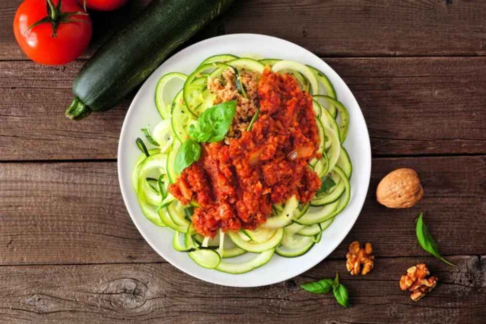 


Save

Share

Sample

AI Editor

Zucchini pasta topped with meatless walnut cauliflower bologn
Share

Sample

AI Editor

Zucchini pasta topped with meatless walnut cauliflower bolognese