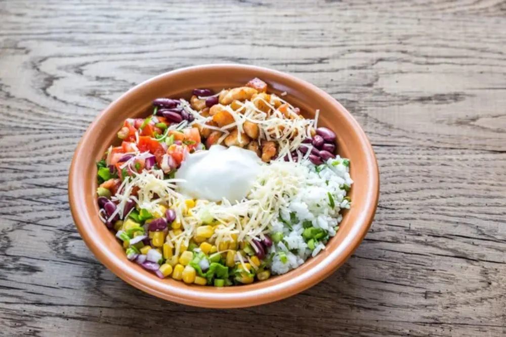 Chicken burrito bowl — Photo