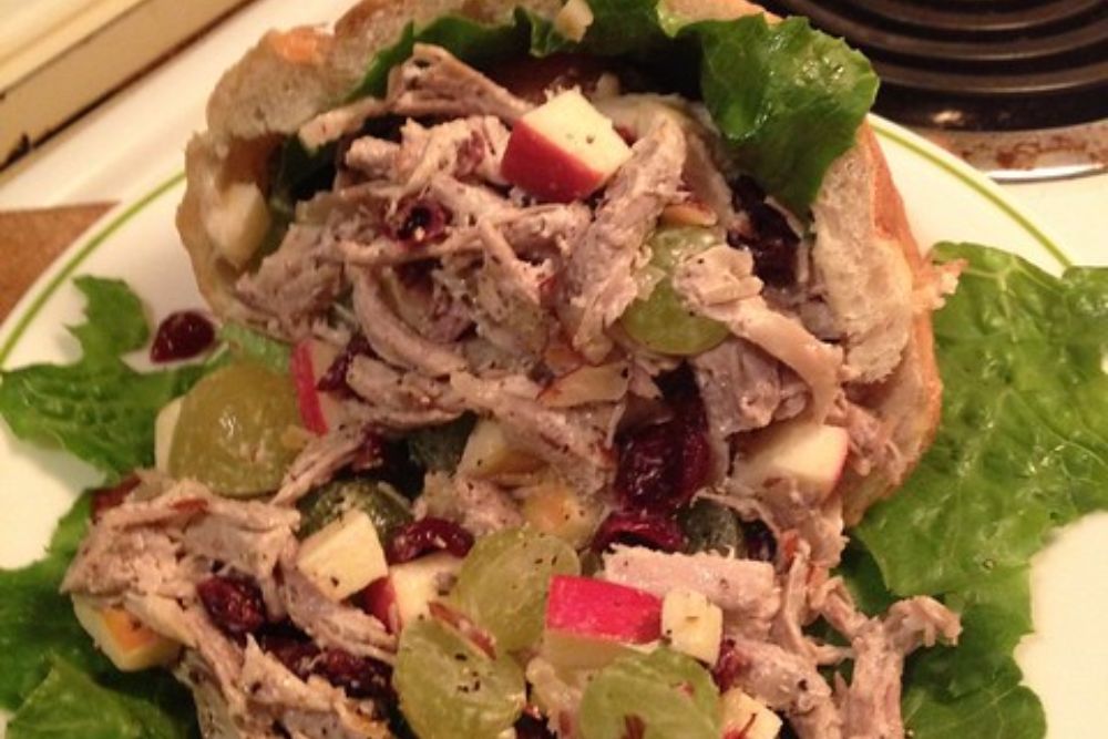 Sweet Left-over Turkey Salad | Aunt Vicks bird w/ toasted al… | Flickr