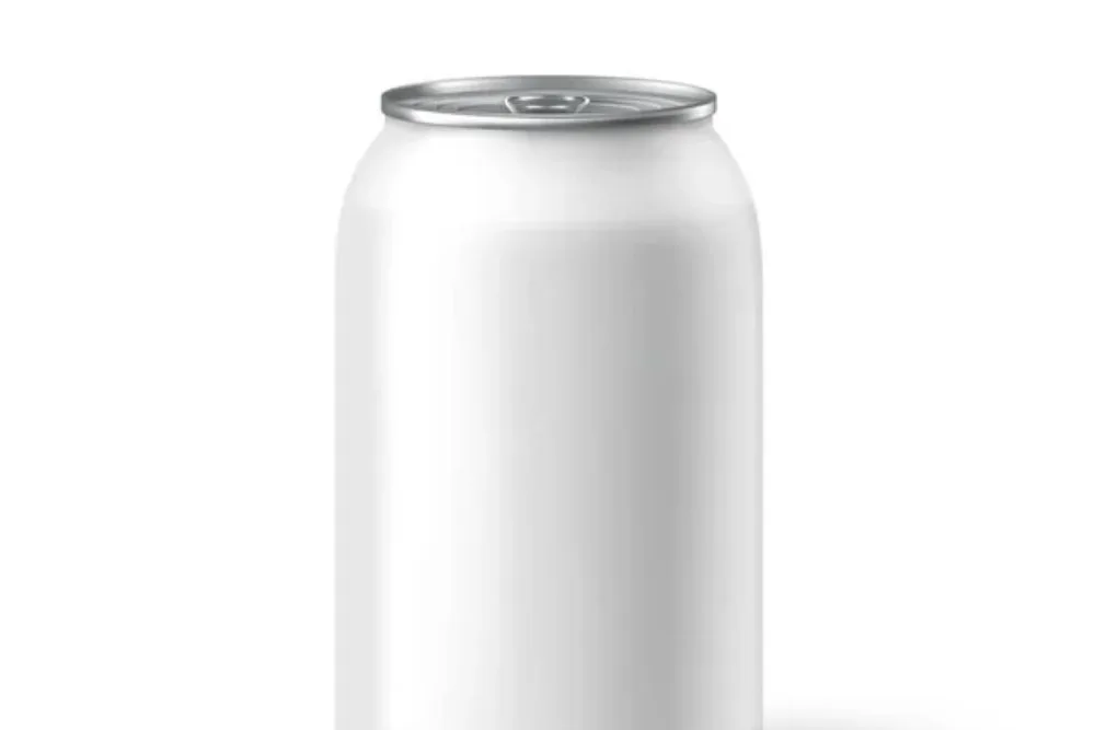 White soda can. Vector illustration — Stock Vector