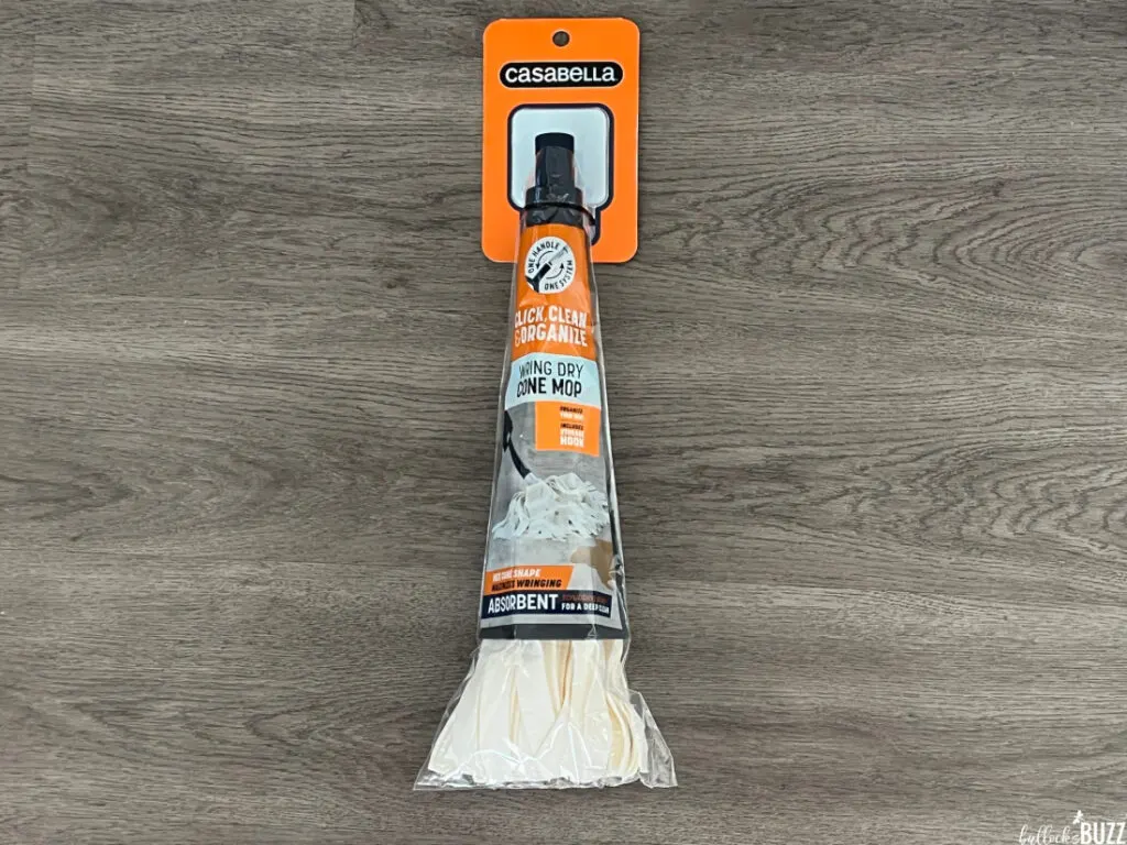 The Wring Dry Cone Mop on a grey background