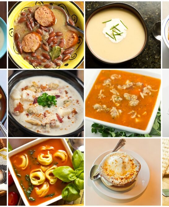 Soup Collage — Stock Photo, Image