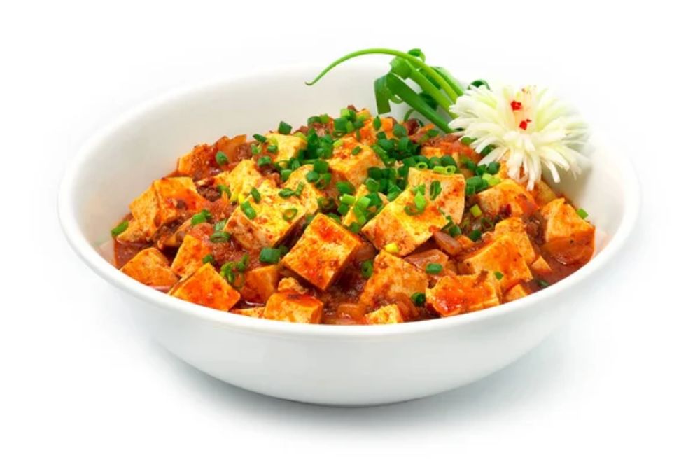 Mapo Tofu Stir with Ground Beef Spicy Sauce Korean Food
