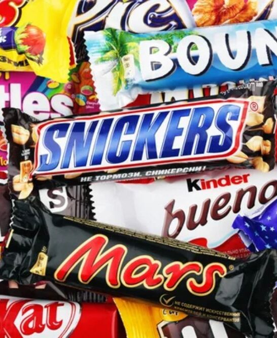 Closeup of a variety chocolate bars — Stock Photo, Image