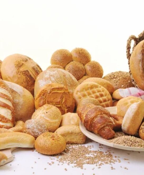 Fresh bread food group — Stock Photo, Image