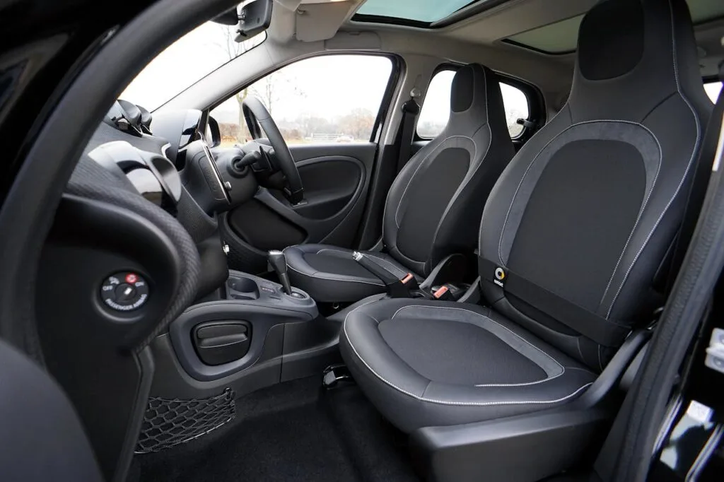 black interior of a car