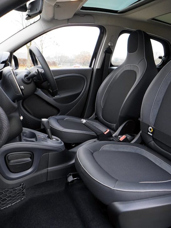 black interior of a car
