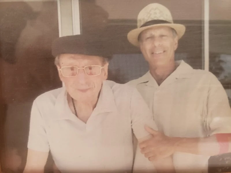 Ron Beckenfeld and his father