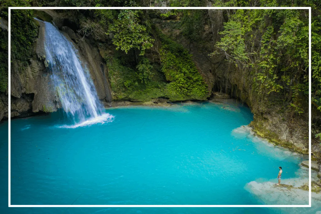 Image of Kawasan Falls, one of the most beautiful waterfalls in the Phillipines