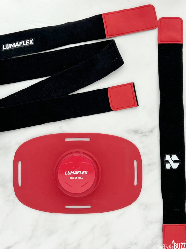 Lumaflex Essential wearable FDA-cleared red light therapy device with adjustable straps for pain relief and recovery
