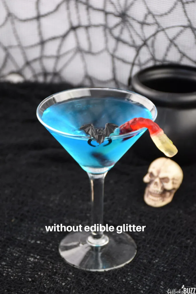 Midnight Moonlight Cocktail without edible glitter