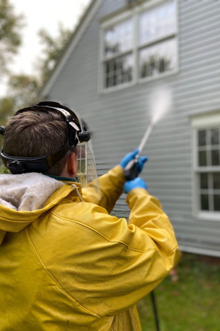 Pressure washing benefits include removing dirt, mold, and grime from home siding, helping improve curb appeal and protect exterior surfaces from damage.
