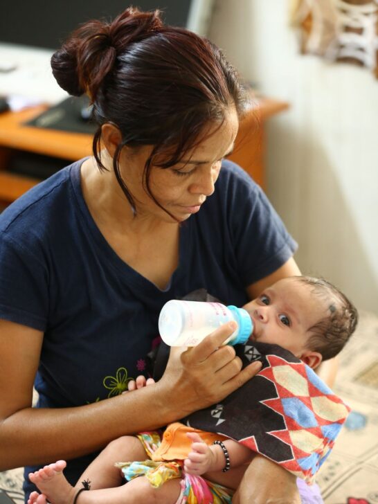 Formula feeding benefits for families include convenient bottle feeding at home